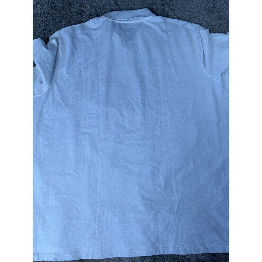 st johns bay Men’s Polo Shirt,comfort Stretch,white ,size 5XL - Picture 2 of 8